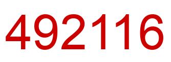Número 492116 imagen rojo