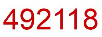 Número 492118 imagen rojo