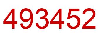 Number 493452 red image