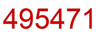 Número 495471 imagen rojo