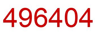 Number 496404 red image