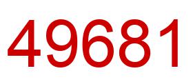 Number 49681 red image