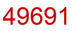 Number 49691 red image