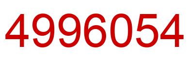 Número 4996054 imagen rojo