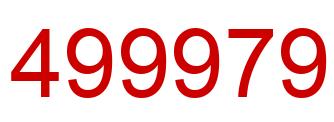 Número 499979 imagen rojo