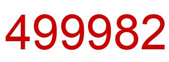 Número 499982 imagen rojo