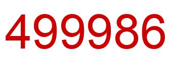 Número 499986 imagen rojo