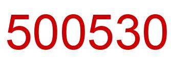 Number 500530 red image