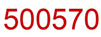 Number 500570 red image
