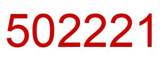 Número 502221 imagen rojo