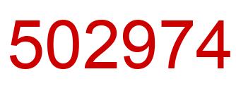 Número 502974 imagen rojo