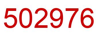 Número 502976 imagen rojo