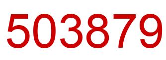 Number 503879 red image
