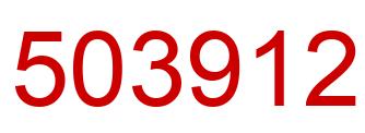 Number 503912 red image