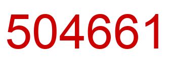 Number 504661 red image