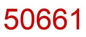 Number 50661 red image