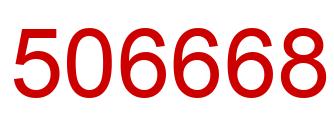 Número 506668 imagen rojo