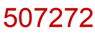 Número 507272 imagen rojo