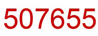 Number 507655 red image