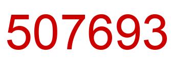 Number 507693 red image