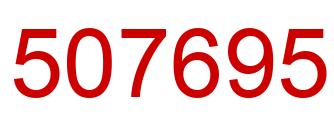 Number 507695 red image