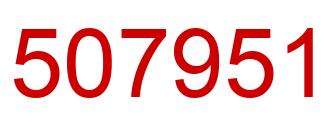 Number 507951 red image
