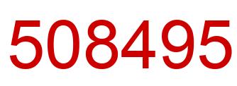 Number 508495 red image