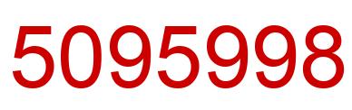 Number 5095998 red image