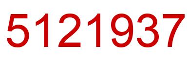 Number 5121937 red image