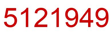 Number 5121949 red image