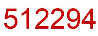 Number 512294 red image