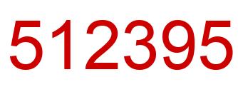 Number 512395 red image
