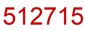 Number 512715 red image