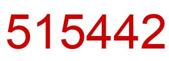 Number 515442 red image