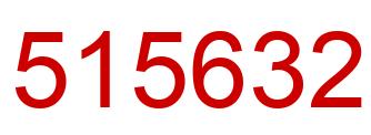 Número 515632 imagen rojo