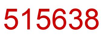 Número 515638 imagen rojo