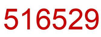 Number 516529 red image