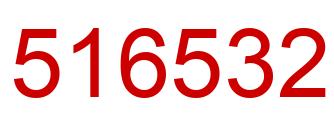 Número 516532 imagen rojo