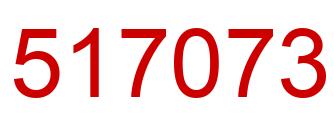 Number 517073 red image