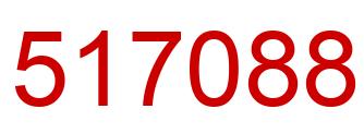 Number 517088 red image
