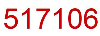 Number 517106 red image