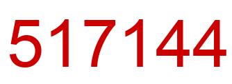 Number 517144 red image
