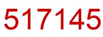 Number 517145 red image