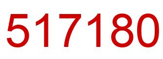 Number 517180 red image