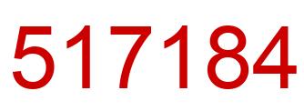 Número 517184 imagen rojo