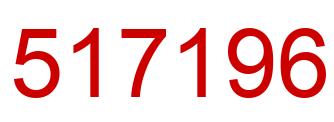 Number 517196 red image