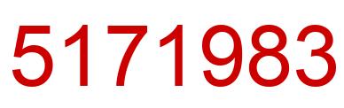 Number 5171983 red image