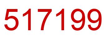 Number 517199 red image
