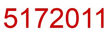 Number 5172011 red image