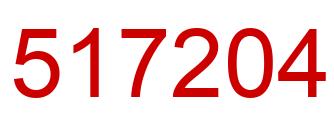 Number 517204 red image